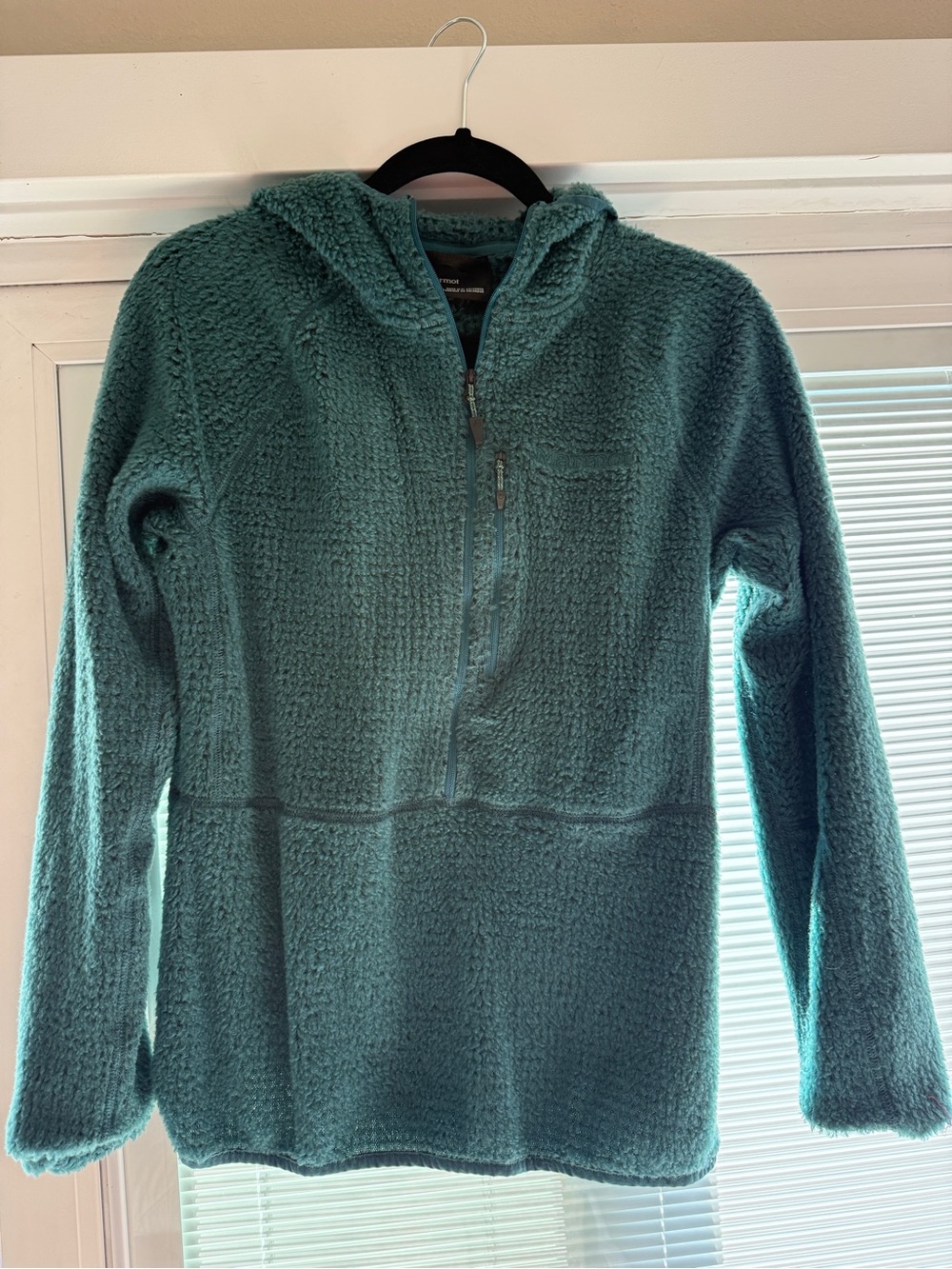 Marmot Orsa Teal Polartec Hooded Pullover